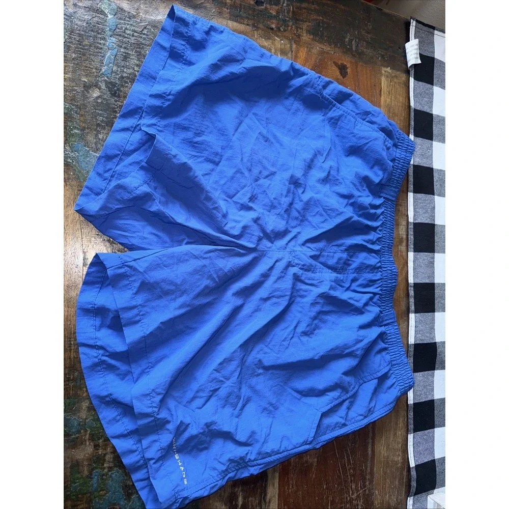 Columbia PFG Shorts Adult L Blue Lined 6